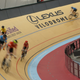 Nope, I wasn’t drunk—this is how the track tilts.